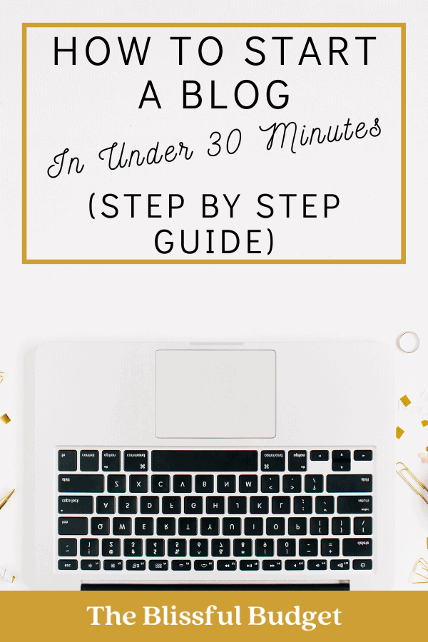 How to start a blog in under 30 minutes