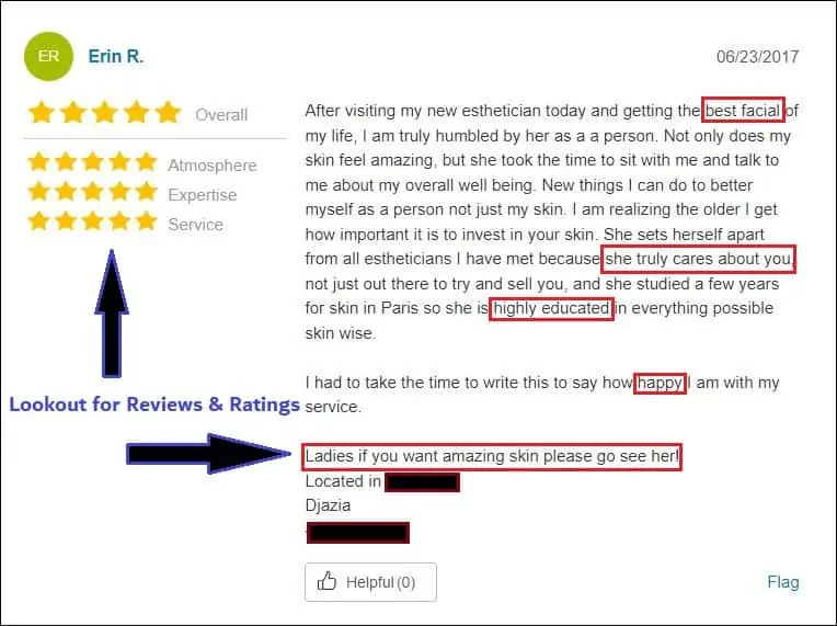 Check for Customer Reviews at Nail Salons