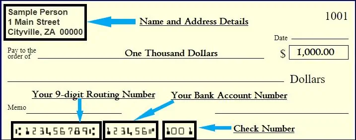 How to find routing number on a check
